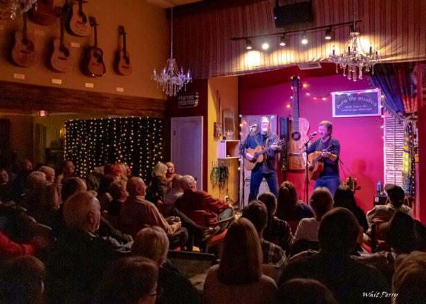 Audience at a concert at Pure Life House of Music