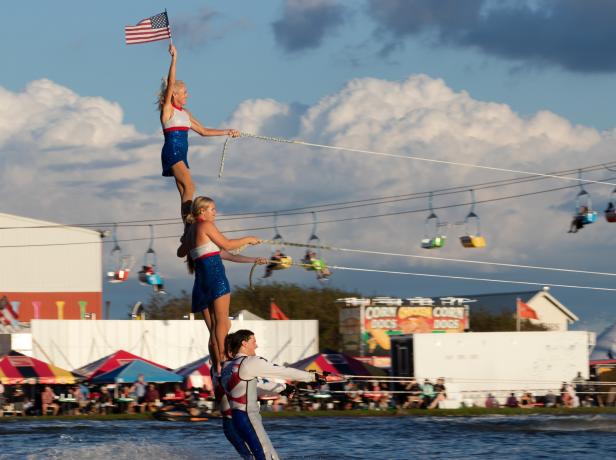 Water skiing event at the Georgia National Fair in Perry, Georgia
