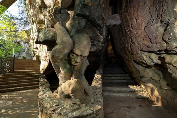 Troll sculpture at Rock City Gardens