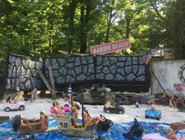 Barbie Beach in Turin, Georgia
