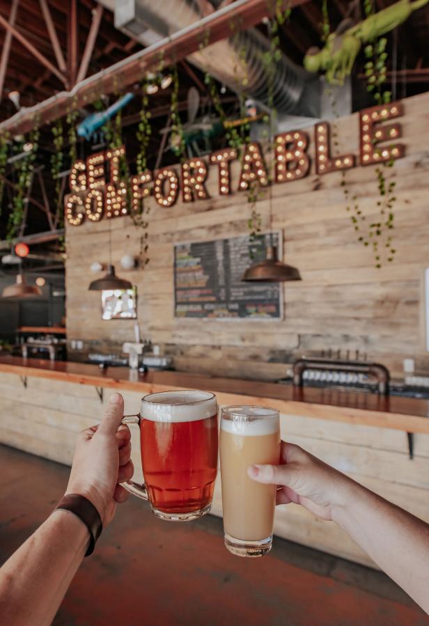 Beers at Creature Comforts in Athens, Georgia