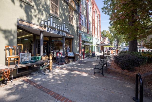 Shopping in downtown Milledgeville, Georgia