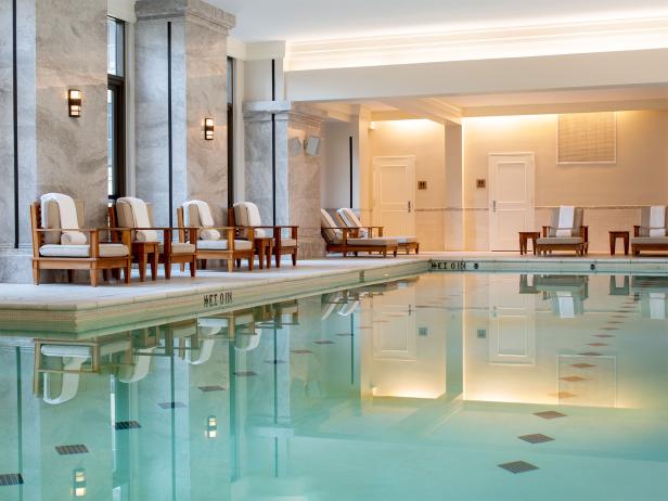 pool at the Waldorf Astoria Spa in Atlanta, Georgia