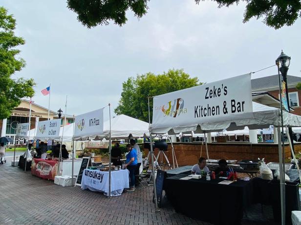 Food tents at Taste of Smyrna