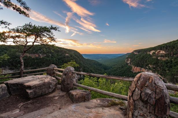View of Cloudland Canyon from a scenic overlook