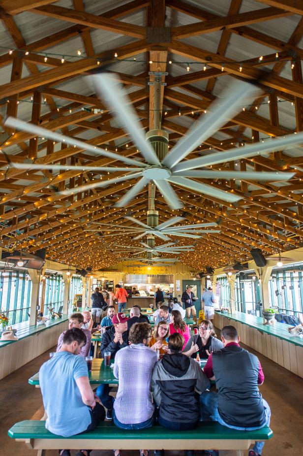 Diners seated at The Farmers Table in Bluffton, Georgia