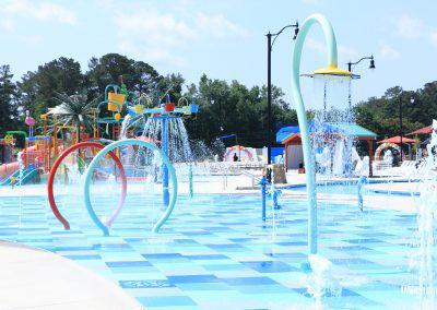 The kids' Splash Pad at Spivey Splash Water Park in Jonesboro, Georgia