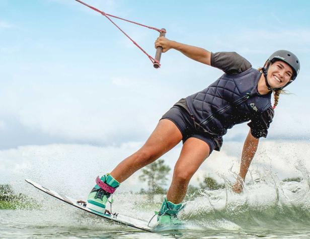 A waterkier hits the waves at Valdosta Wake CompoundValdosta Wake Compound