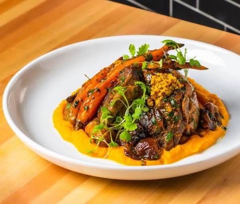 Hanger steak at Cotton & Rye in Savannah, Georgia