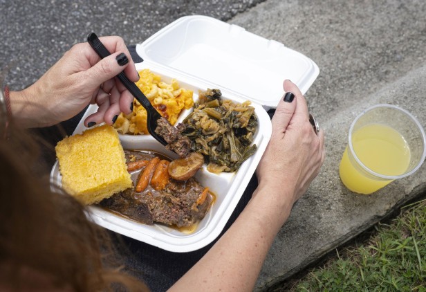 Meatloaf and sides at PhatGirlz in Pooler, Georgia
