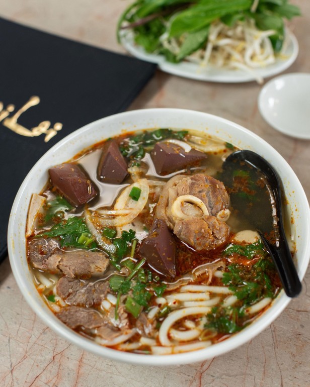 Bun bo hue at Pho Dai Loi in Forest Park, Georgia