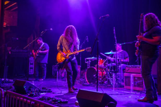 Band playing Bragg Jam in Macon, Georgia