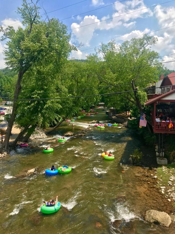 Tubing in Helen, Georgia