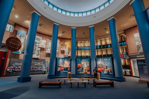 Inside the Jimmy Carter Presidential Library and Museum in Atlanta, Georgia