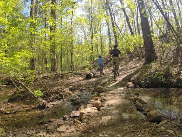 Blankets Creek trails in Canton, Georgia
