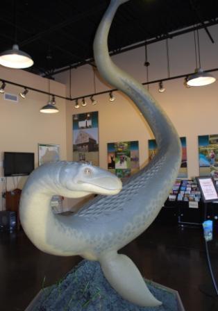 Replica of Altie the sea monster in Darien, Georgia