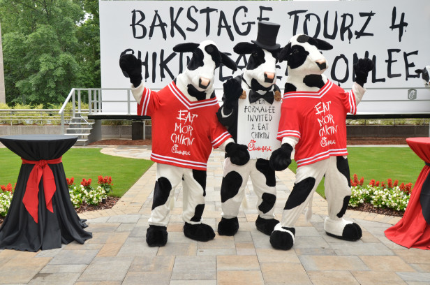 Chick-fil-A cows at Backstage Tour in Atlanta, Georgia
