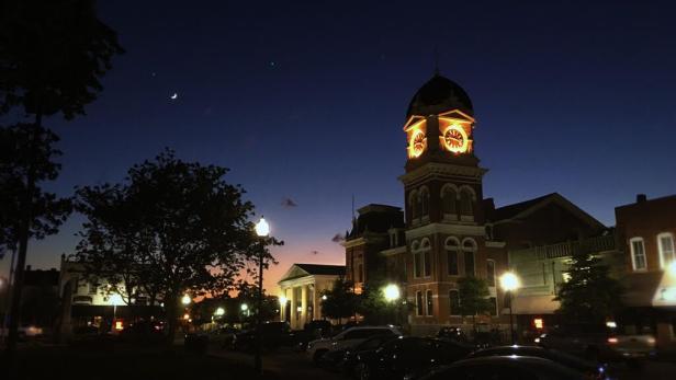 Covington, Georgia, at night