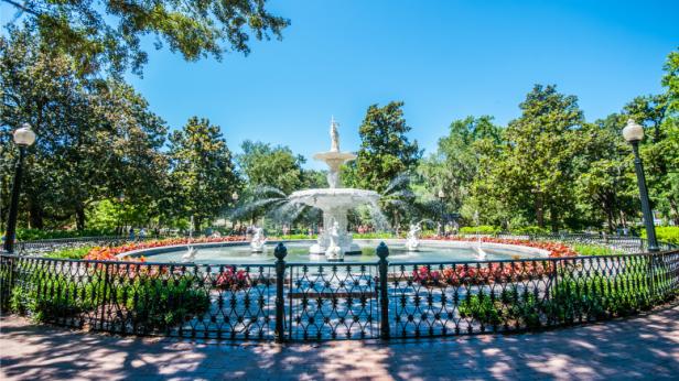 Forsyth Park fountain in Savannah, Georgia