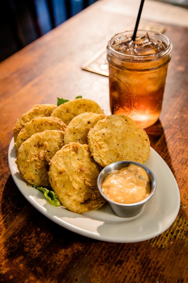 Fried Green Tomatoes at the Whistle Stop Cafe in Juliette, Georgia