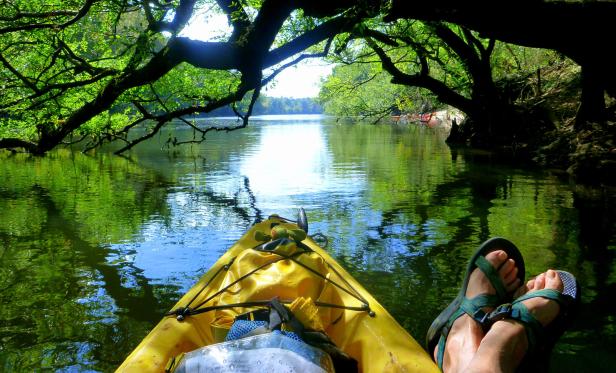 Kayaking on the Oconee River in Milledgeville, Georgia