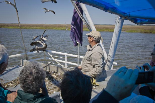 Aboard the Lady Jane Shrimpin' Excursions in Brunswick, Georgia
