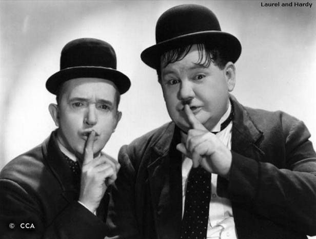 Comedy duo Laurel & Hardy