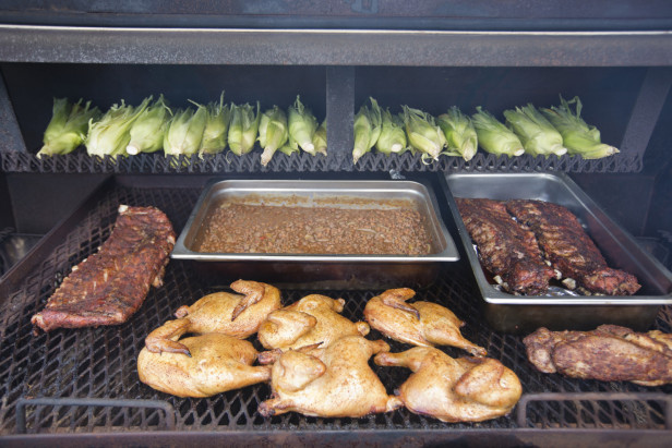 Barbecue on the grill