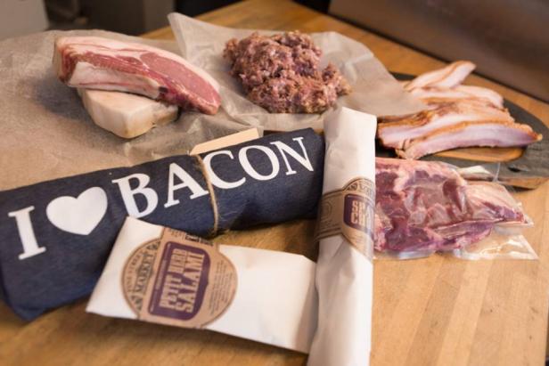 Selection of meat from Pine Street Market in Avondale Estates, Georgia