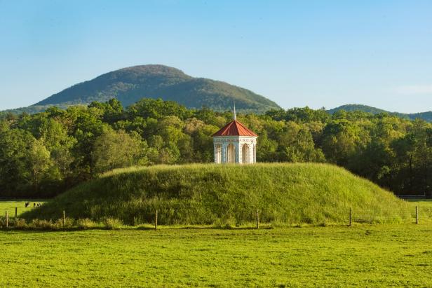 Indian mound at Hardman Farm