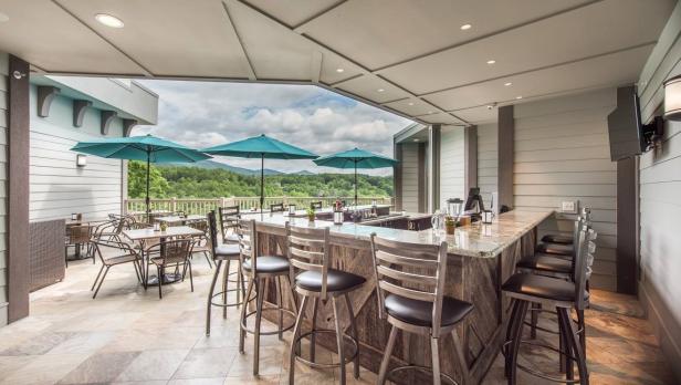 Rooftop bar at Valhalla Resort