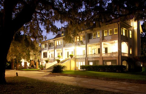 Greyfield Inn on Cumberland Island, Georgia, in the evening