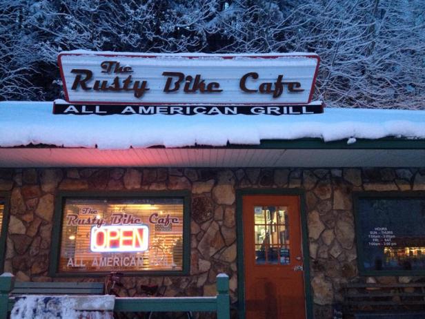 The Rusty Bike Cafe in Clayton, Georgia