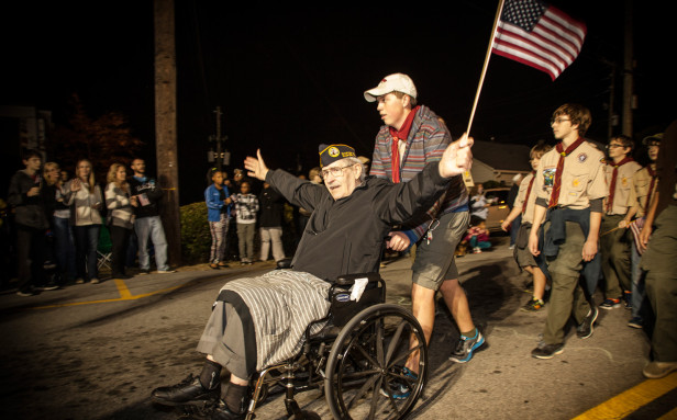 Veterans Day Lighted Parade in Douglasville, Georgia