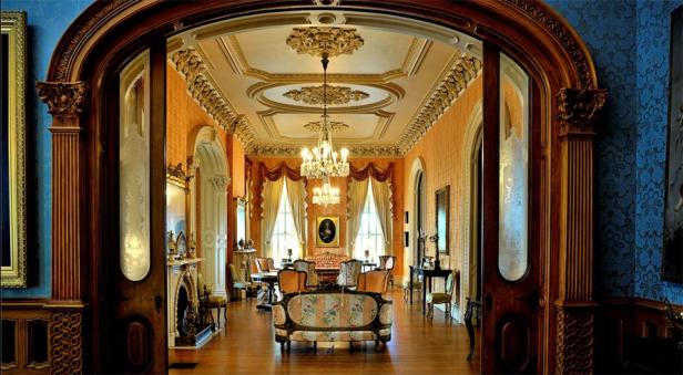 View from entry hall at the Hay House in Macon, which appeared in two episodes of The Originals