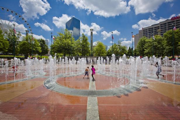 Centennial Olympic Park fountain