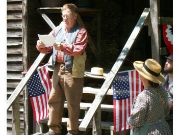 Hear the Declaration of Independence at Jarrell Plantation.
