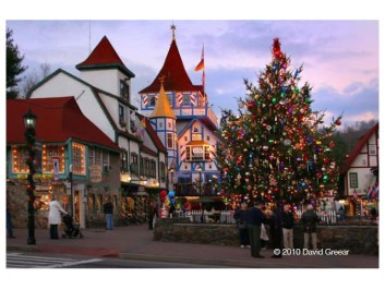Annual Lighting of the Village in Helen, Georgia