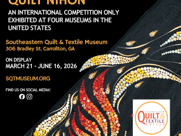 This biennial Quilt Nihon exhibition is a must-see for quilt aficionados who marvel at the complexity of these masterpieces, as well as first-time visitors who simply appreciate their beauty.