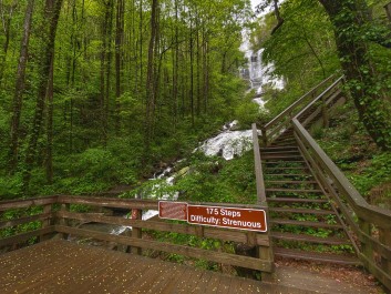 Stairs alongside Amicalola Falls