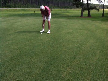 Putting on the perfect green.
