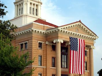 Upson County Courthouse during Memorial Day Weekend