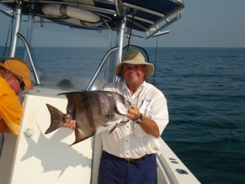 The Captain and his spade fish; what a slab!