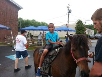 Pony Rides during Memorial Day Festival