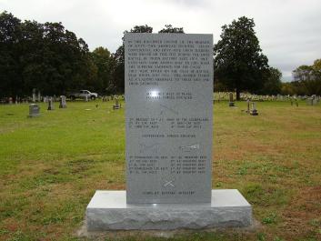 Civil War monument at the Trion Cemetery