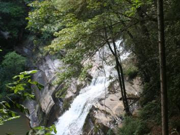 Tiger Creek Falls Inn has overlook access to this beautiful waterfall