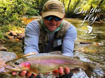 Catching trophy trout in the north Georgia mountains!