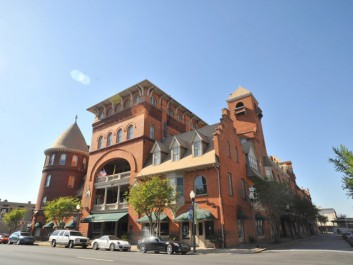 A large historic brick building