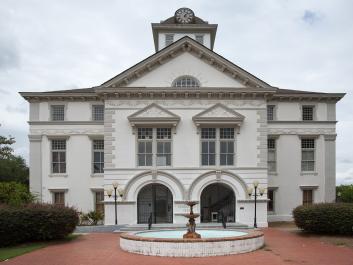 The Brooks County Courthouse designed by John Wind. © 2017 Image by L. S. Smith Photography LLC. All Rights Reserved.