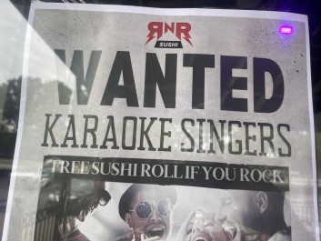 Wanted poster for Karaoke Singers